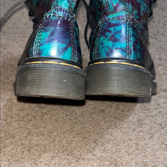 Dr. Martens VTG Vintage Made in England MIE 1460 Rub Off Tie Dye Marble Boot UK5 - Picture 6 of 10